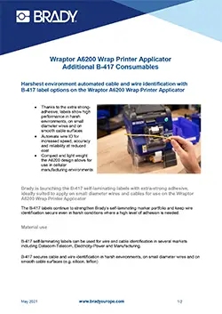 A6200 Additional Materials Productmemo Europe English