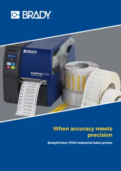 BradyPrinter i7100 Industrial Label Printer - Brochure (English)