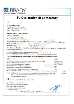 J4000 EU Declaration of Conformity