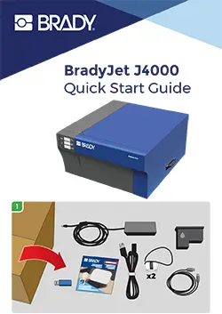 BradyJet J4000 Quick Start Guide