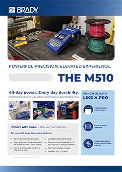 M510 Label Printer Infosheet English