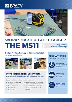M511 Label Printer Infosheet Europe English