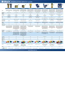Mobile Printer Selection Guide