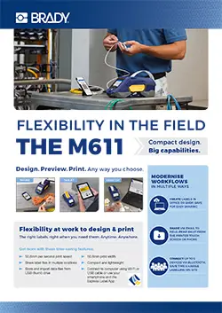M611 Label Printer Infosheet Europe English