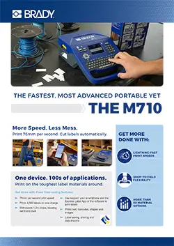 M710 Label Printer Infosheet Europe English