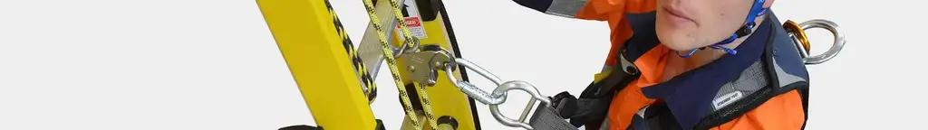 Fall Protection Extension Ladders: Euro EN795 Fall Control System by Branach