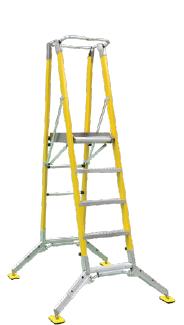 Safety Step Platform Ladders: EuroMaster All Terrain Step Platform (FPE-AT)